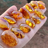 Light Cognac Amber Free Shape Cabochons